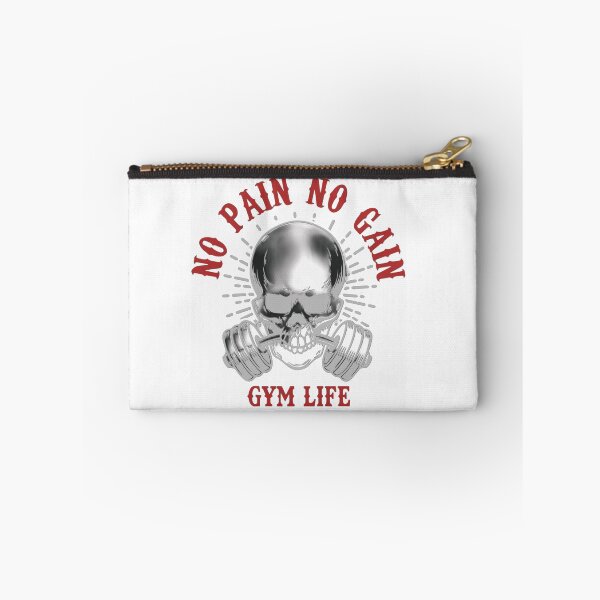 Item preview, No Pain No Gain Skull Gym Design – Dark Fitness Motivation Artwork designed and sold by Aedition.