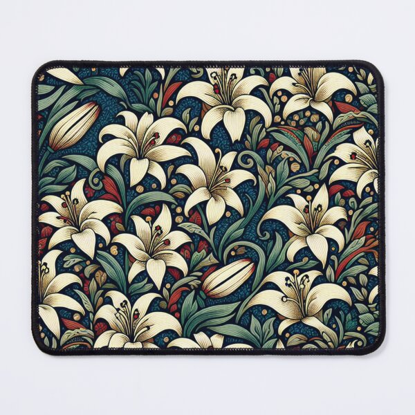 Item preview, white lilies designed and sold by Nice-patterns.