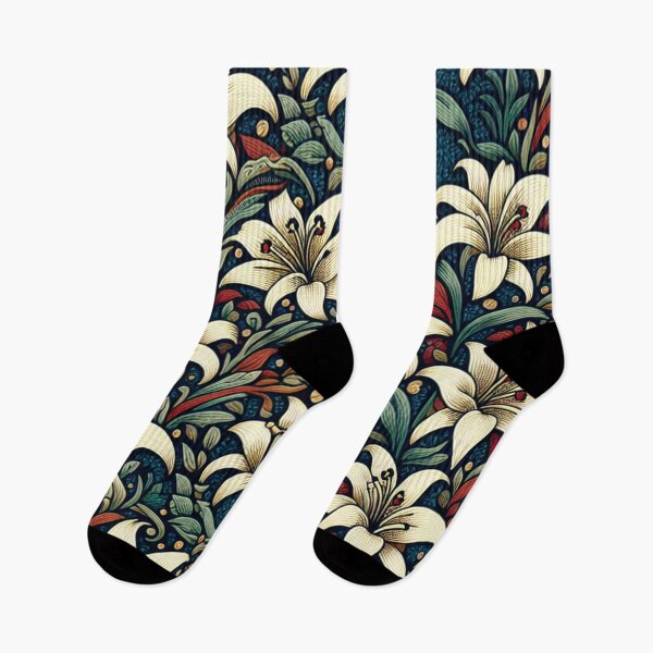 Item preview, white lilies designed and sold by Nice-patterns.