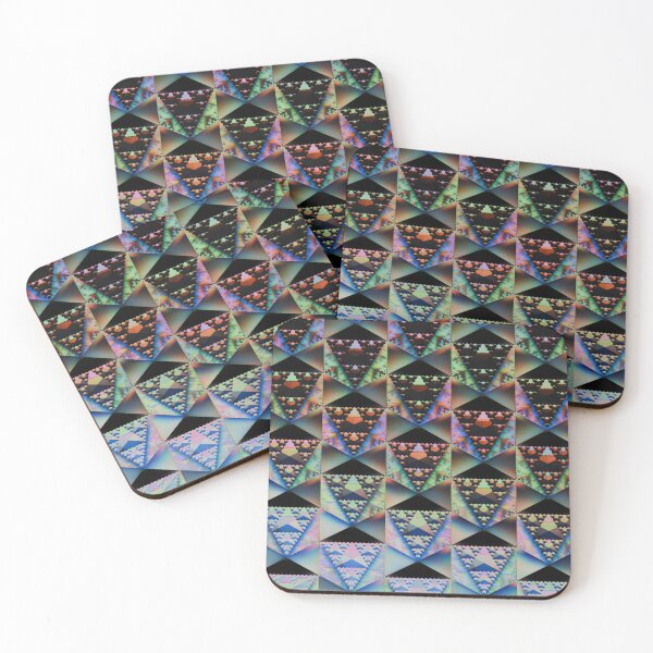 Item preview, Abstract Psychedelic Sierpinski Tiles designed and sold by Ivydelic.
