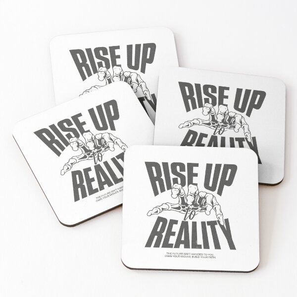 Item preview, Rise Up to Reality Motivational Quote Design | Inspirational Mindset Typography | Self Growth and Positive Thinking designed and sold by Lineesh Kumar.