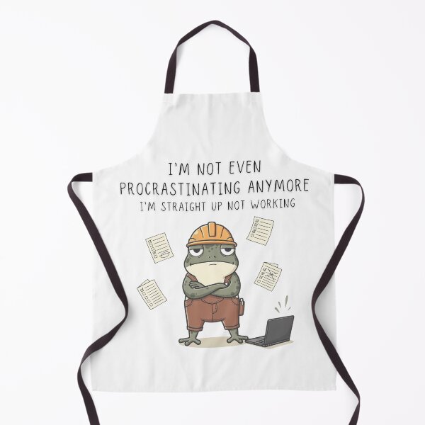 Item preview, I'm Not Even Procrastinating Anymore I'm Straight Up Not Working Frog Tee - Digital Art designed and sold by Panom Suavichien.