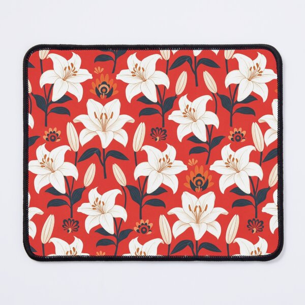 Item preview, white lilies designed and sold by Nice-patterns.