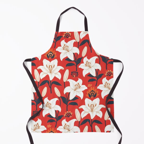 Item preview, white lilies designed and sold by Nice-patterns.