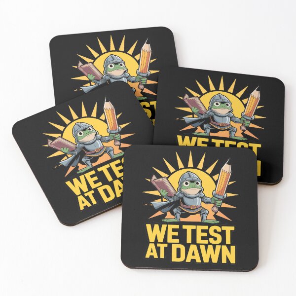 Item preview, We Test At Dawn Funny Frog Test Day designed and sold by Millsoft.