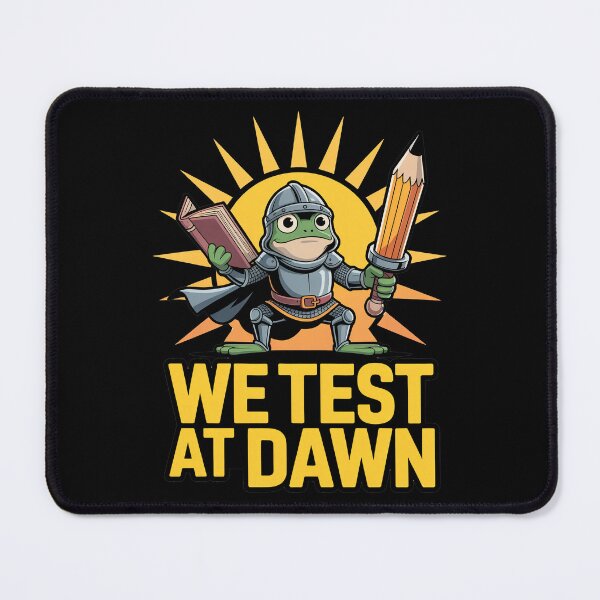 Item preview, We Test At Dawn Funny Frog Test Day designed and sold by Millsoft.