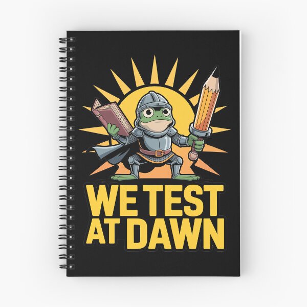 Item preview, We Test At Dawn Funny Frog Test Day designed and sold by Millsoft.