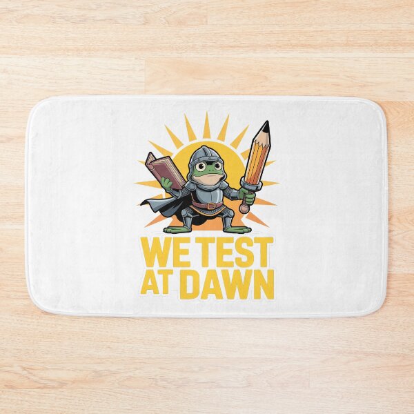 Item preview, We Test At Dawn Funny Frog Test Day designed and sold by Millsoft.