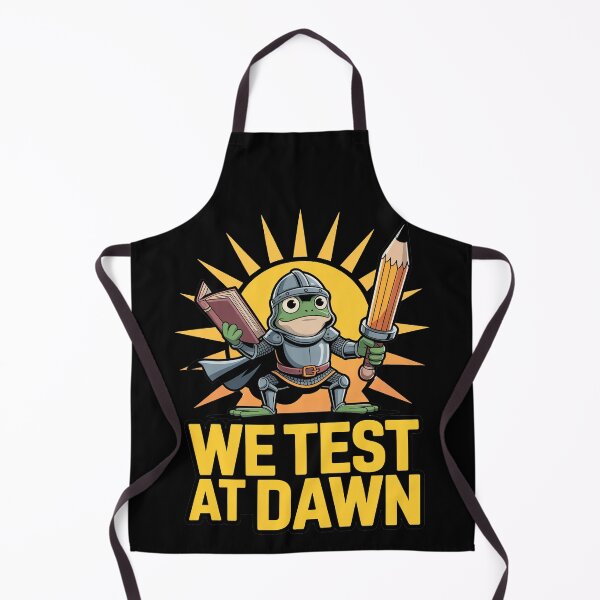 Item preview, We Test At Dawn Funny Frog Test Day designed and sold by Millsoft.