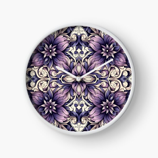 Item preview, Purple Ornate Floral Damask Seamless Pattern Art designed and sold by Apex Designs.