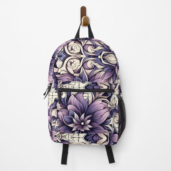 Item preview, Purple Ornate Floral Damask Seamless Pattern Art designed and sold by Apex Designs.