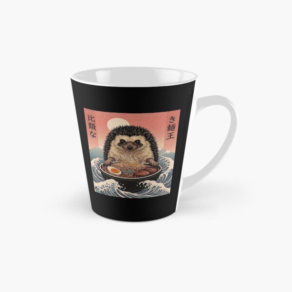 Item preview, Funny Hedgehog Japanese Ramen Noodles Vintage Kanagawa Wave designed and sold by FurryHavenPH.