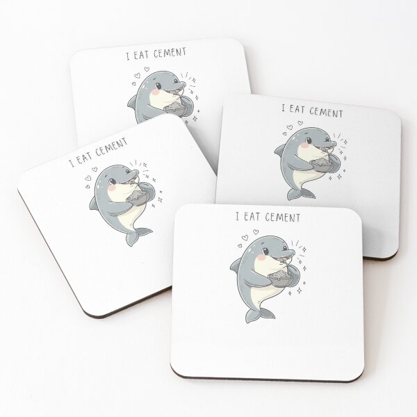 Item preview, I Eat Cement Funny Dolphin T-Shirt Chaotic Little Creatures Collection - Digital Art designed and sold by Panom Suavichien.