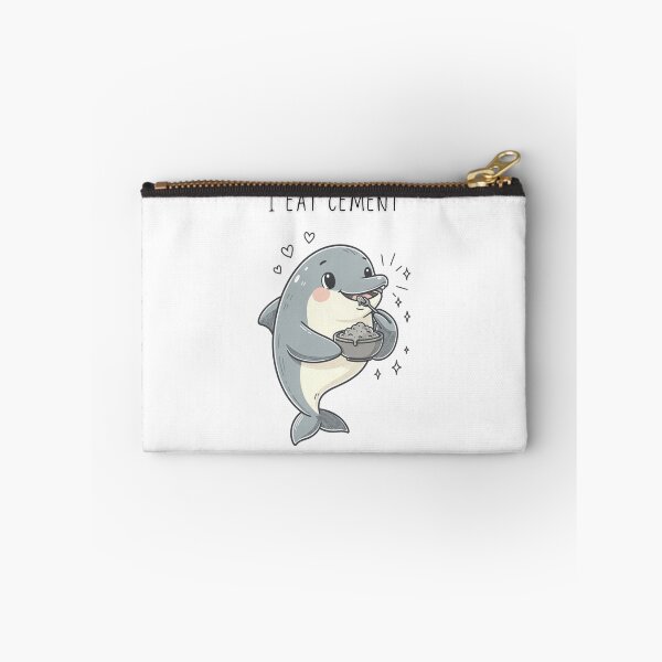 Item preview, I Eat Cement Funny Dolphin T-Shirt Chaotic Little Creatures Collection - Digital Art designed and sold by Panom Suavichien.