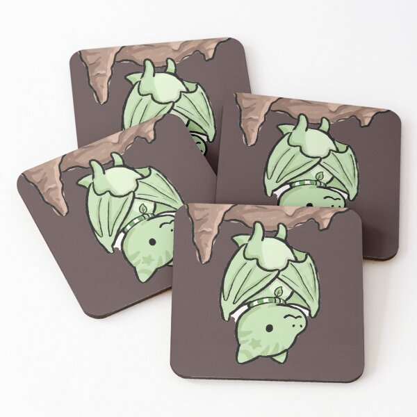 Item preview, Cute Green Baby Bat Hanging Illustration designed and sold by LYZ7VANI.