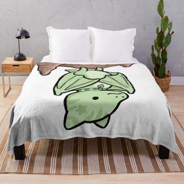 Item preview, Cute Green Baby Bat Hanging Illustration designed and sold by LYZ7VANI.