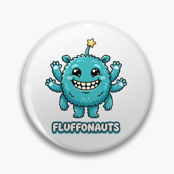Item preview, Comet the Happy Blue Fluffonaut - Starry Alien designed and sold by TinyTheory.