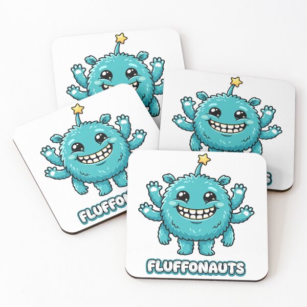 Item preview, Comet the Happy Blue Fluffonaut - Starry Alien designed and sold by TinyTheory.