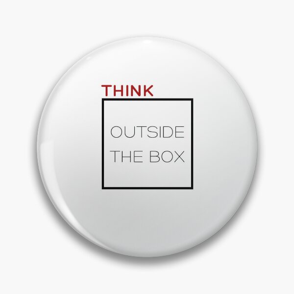 Item preview, Think Outside the Box – Minimal Creative Design designed and sold by Cool-cat-art.