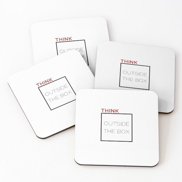 Item preview, Think Outside the Box – Minimal Creative Design designed and sold by Cool-cat-art.