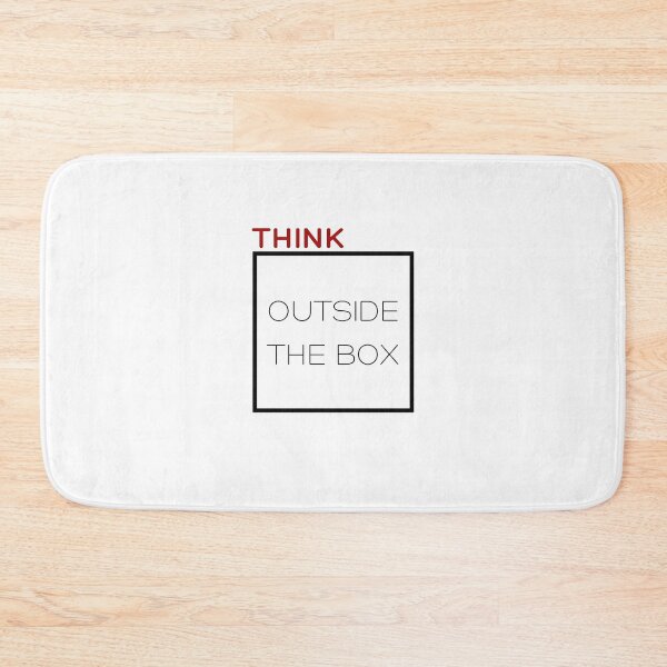 Item preview, Think Outside the Box – Minimal Creative Design designed and sold by Cool-cat-art.