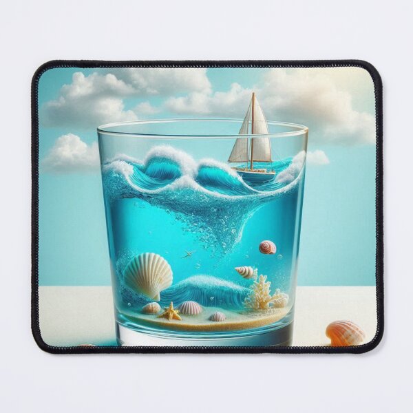 Item preview, Ocean in a glass of water 4 designed and sold by JALNERVION SHOP.