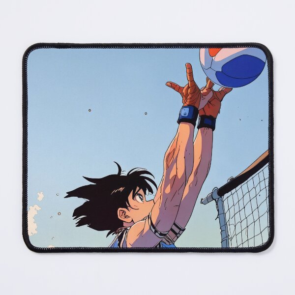 Item preview, Anime Men Retro Voleyball Blocking Japanese vintage 80s designed and sold by TBestretroShop.