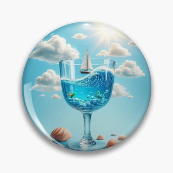 Item preview, Ocean in a glass of water 3 designed and sold by JALNERVION SHOP.
