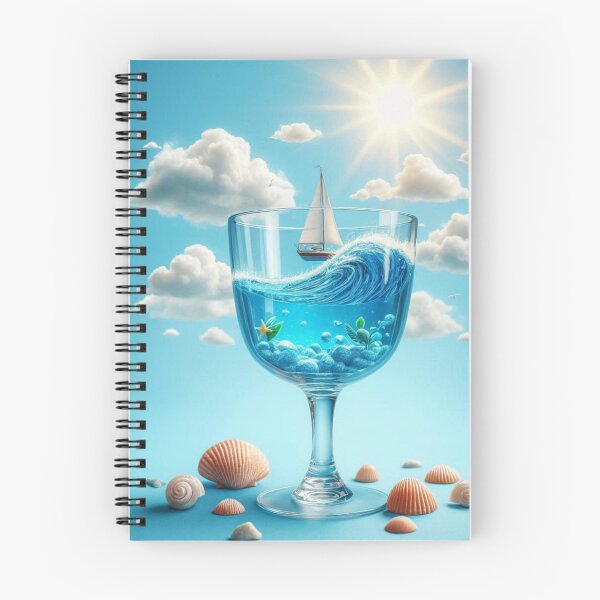 Item preview, Ocean in a glass of water 3 designed and sold by JALNERVION SHOP.