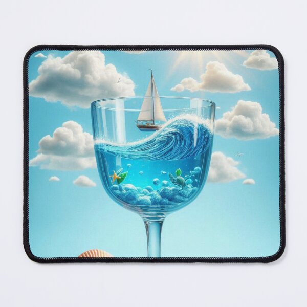 Item preview, Ocean in a glass of water 3 designed and sold by JALNERVION SHOP.