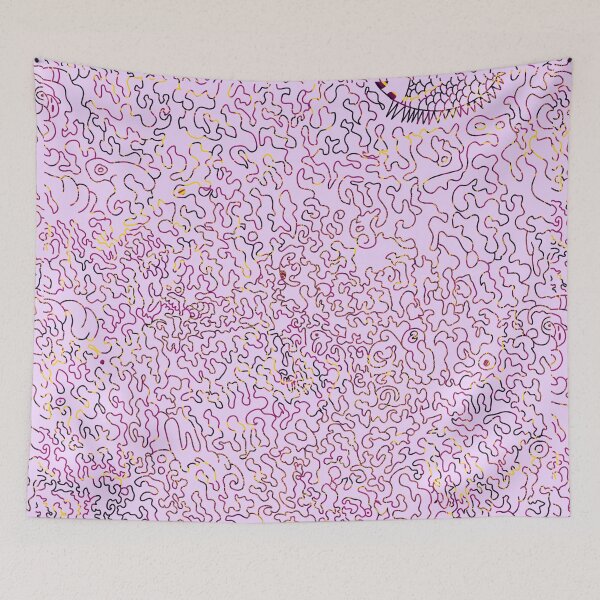 Item preview, Adorable Purple and Yellow Abstract Doodle Design designed and sold by Zeddessay.