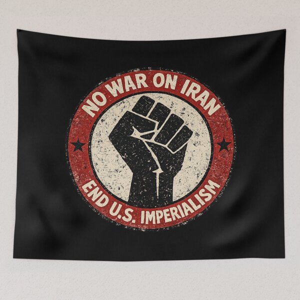 Item preview, No War on Iran - End U.S. Imperialism designed and sold by DIRTYDUNNZ.
