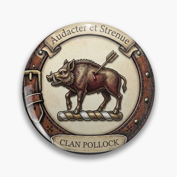 Item preview, Clan Pollock Crest designed and sold by BagTown Clans.