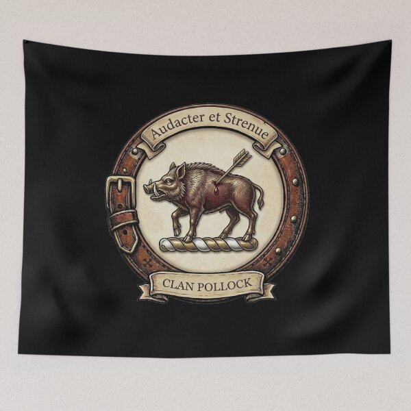 Item preview, Clan Pollock Crest designed and sold by BagTown Clans.
