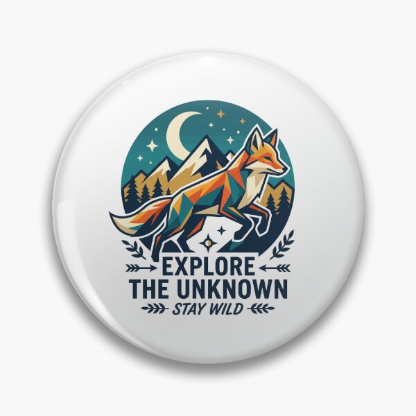 Item preview, Geometric Fox Adventure – Explore The Unknown Stay Wild Nature Design designed and sold by Rafcioo.