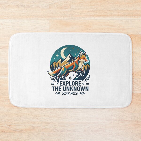 Item preview, Geometric Fox Adventure – Explore The Unknown Stay Wild Nature Design designed and sold by Rafcioo.