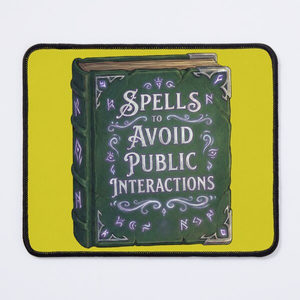 Item preview, Spells to Avoid Public Interactions - Funny Introvert Spellbook designed and sold by MythoWorldddd.