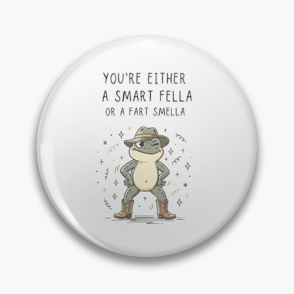Item preview, You're Either A Smart Fella Or A Fart Smella Funny Frog Cowboy T-Shirt  - Digital Art designed and sold by Panom Suavichien.