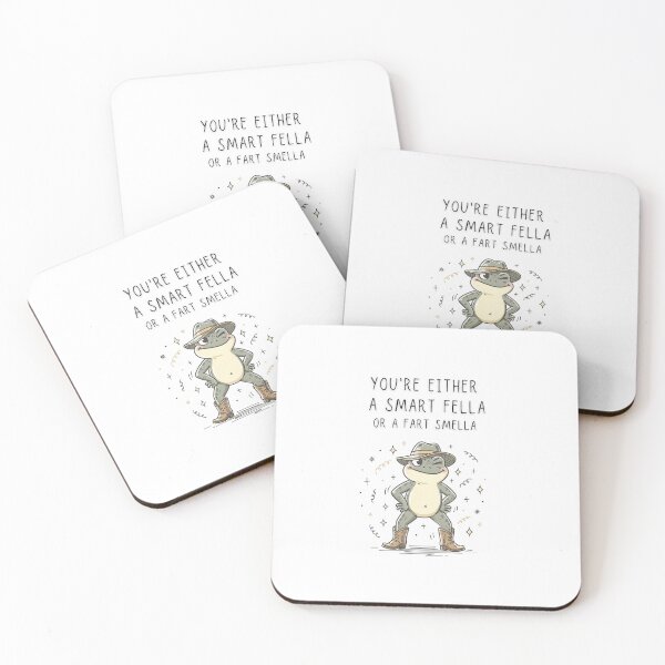 Item preview, You're Either A Smart Fella Or A Fart Smella Funny Frog Cowboy T-Shirt  - Digital Art designed and sold by Panom Suavichien.