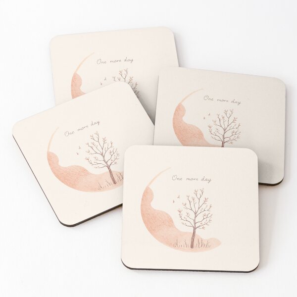 Item preview, One More Day Minimal Tree – Soft Nature Healing Aesthetic Design designed and sold by BukJus.
