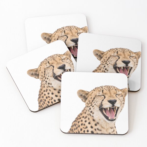 Item preview, laughing cheetah designed and sold by Stickers void.