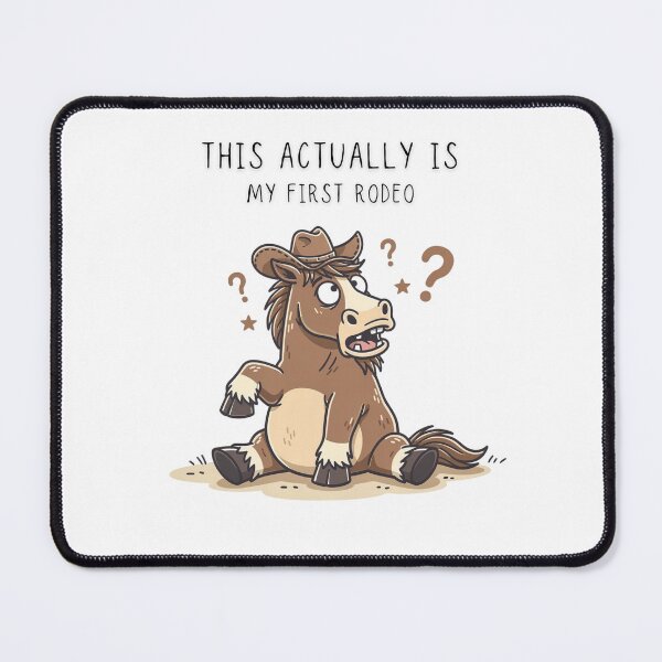 Item preview, This Actually Is My First Rodeo Funny Horse T-Shirt Chaotic Little Creatures - Digital Art designed and sold by Panom Suavichien.
