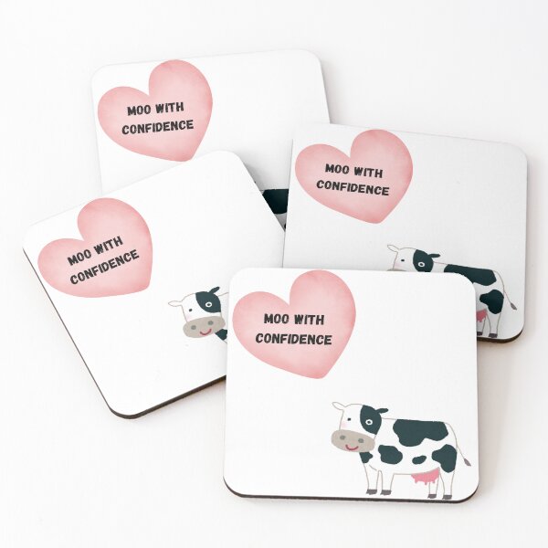 Item preview, Moo With Confidence Cute Cow designed and sold by PeplumiArt.