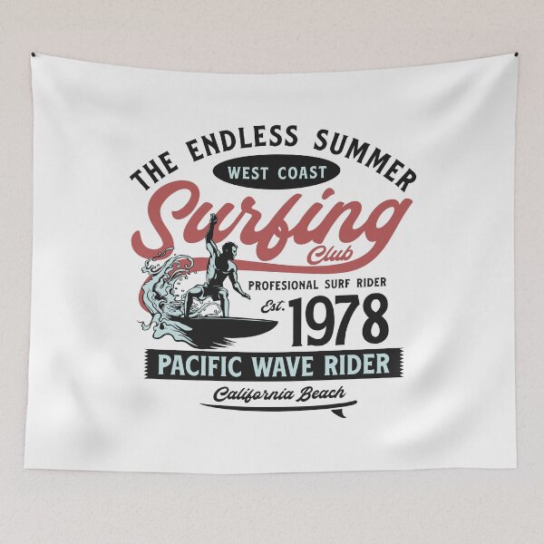 Item preview, West Coast Surfing Club Pacific Wave Rider T-Shirt designed and sold by Ofloom.