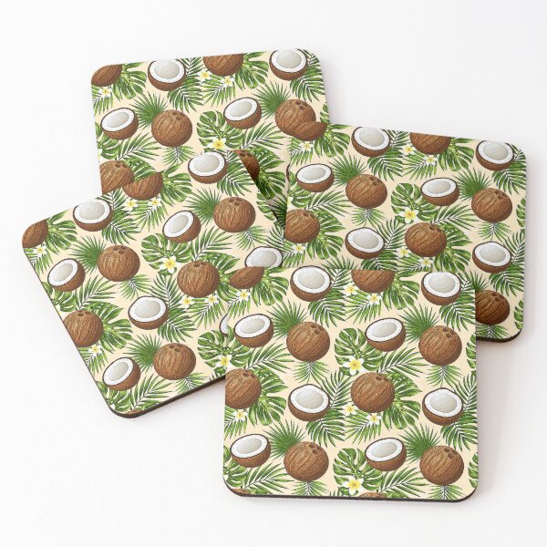 Item preview, Tropical with coconuts and leaves designed and sold by Imprearte.