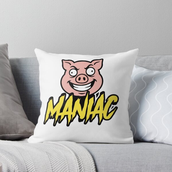 Item preview, Maniac Crazy Pig Funny Mascot Design designed and sold by BoyleDesignShop.