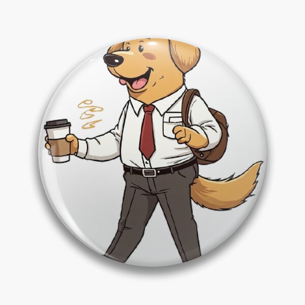 Item preview, Golden Retriever Morning Commute designed and sold by Kalsaver.