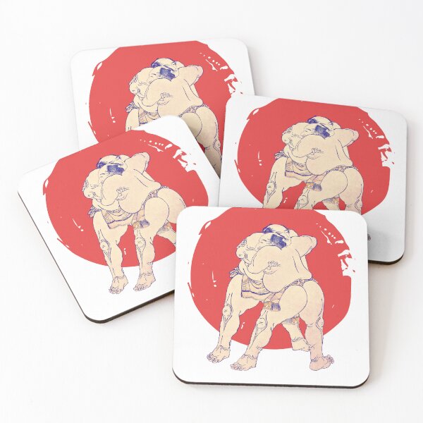 Item preview,  Vintage Japanese Sumo Wrestlers Ukiyo-e Art designed and sold by area248.