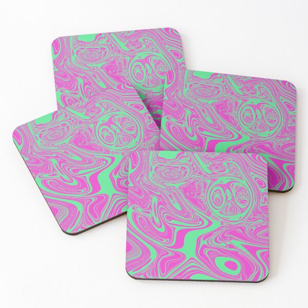 Item preview, Groovy Pink and Green Psychedelic Swirl Design designed and sold by Zeddessay.
