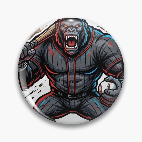 Item preview, Angry Gorilla Baseball Player Mascot – Beast Mode Sports Illustration designed and sold by Pandora´s Box.